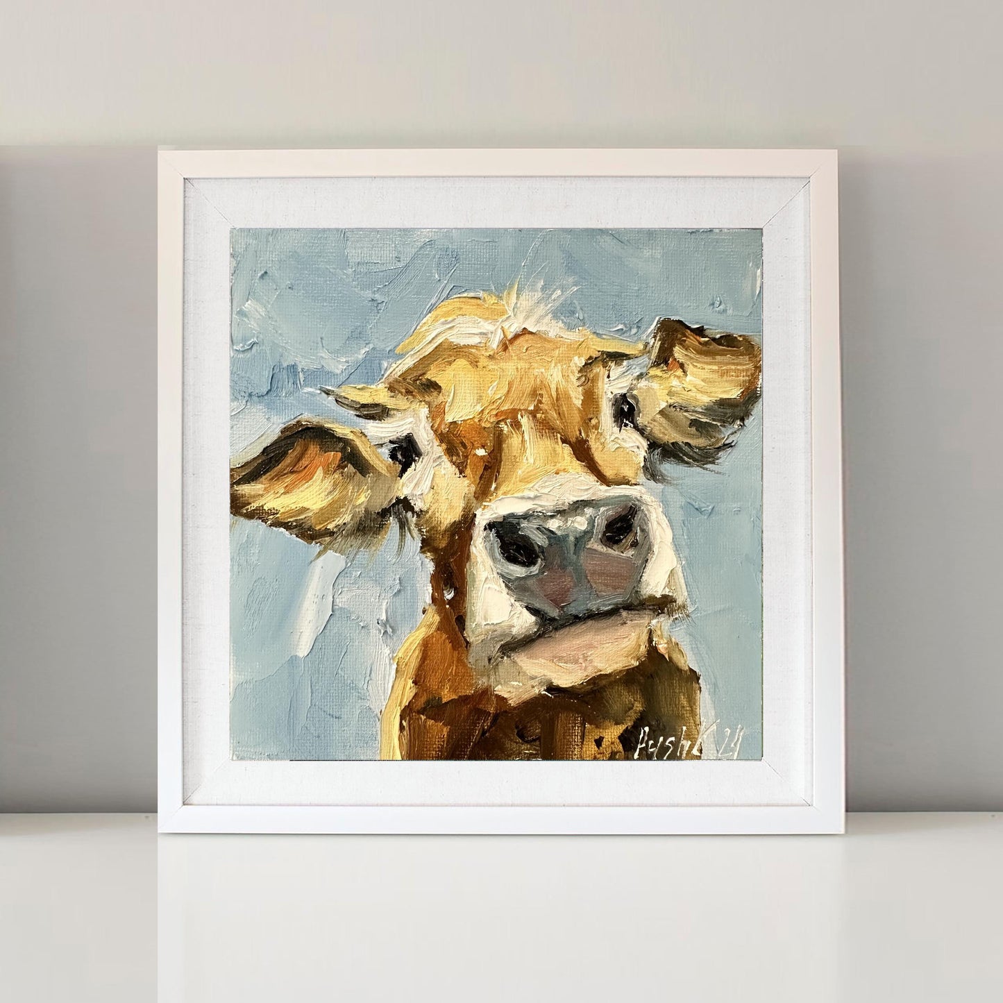 Red Cow Portrait