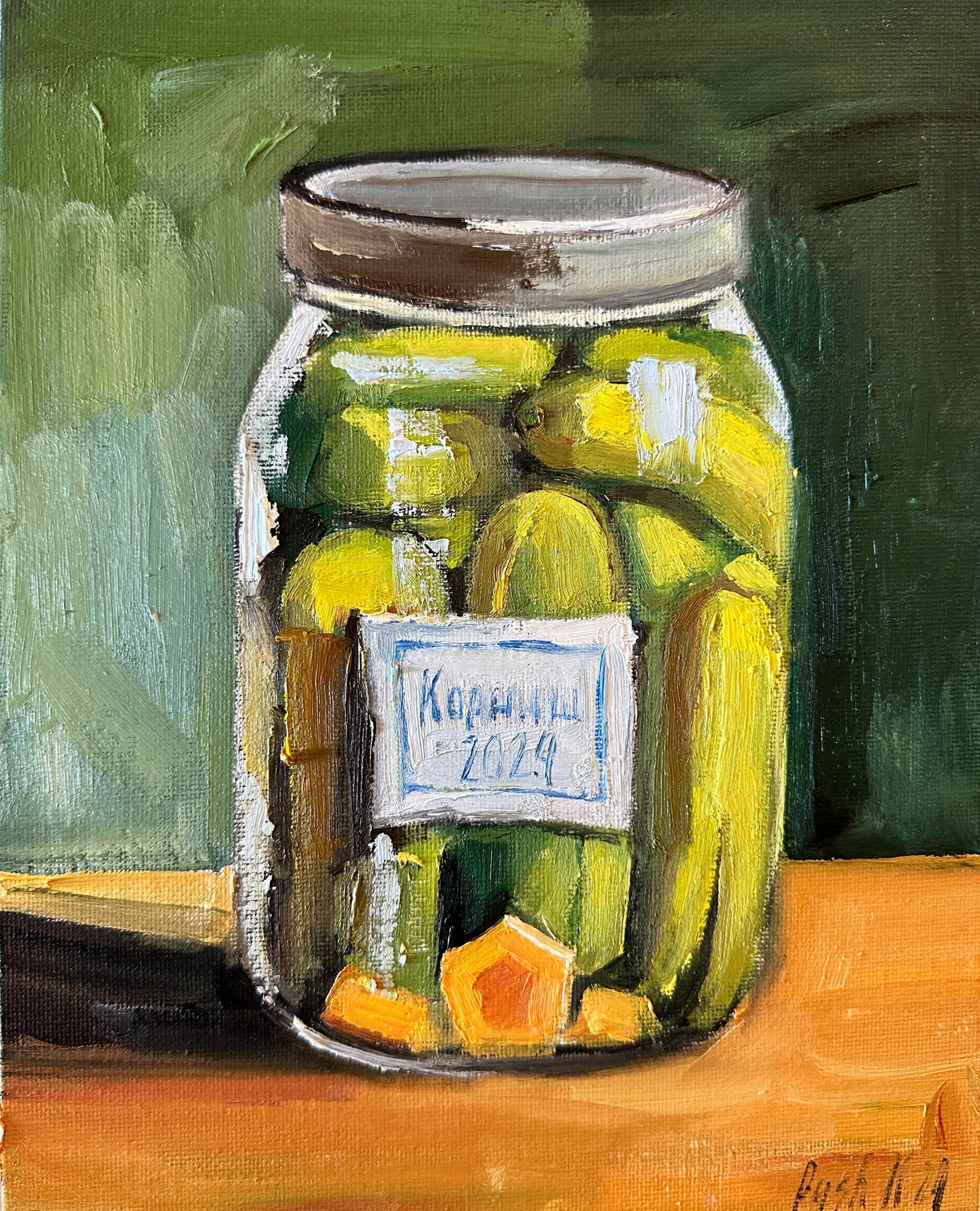 Pickles Oil Painting