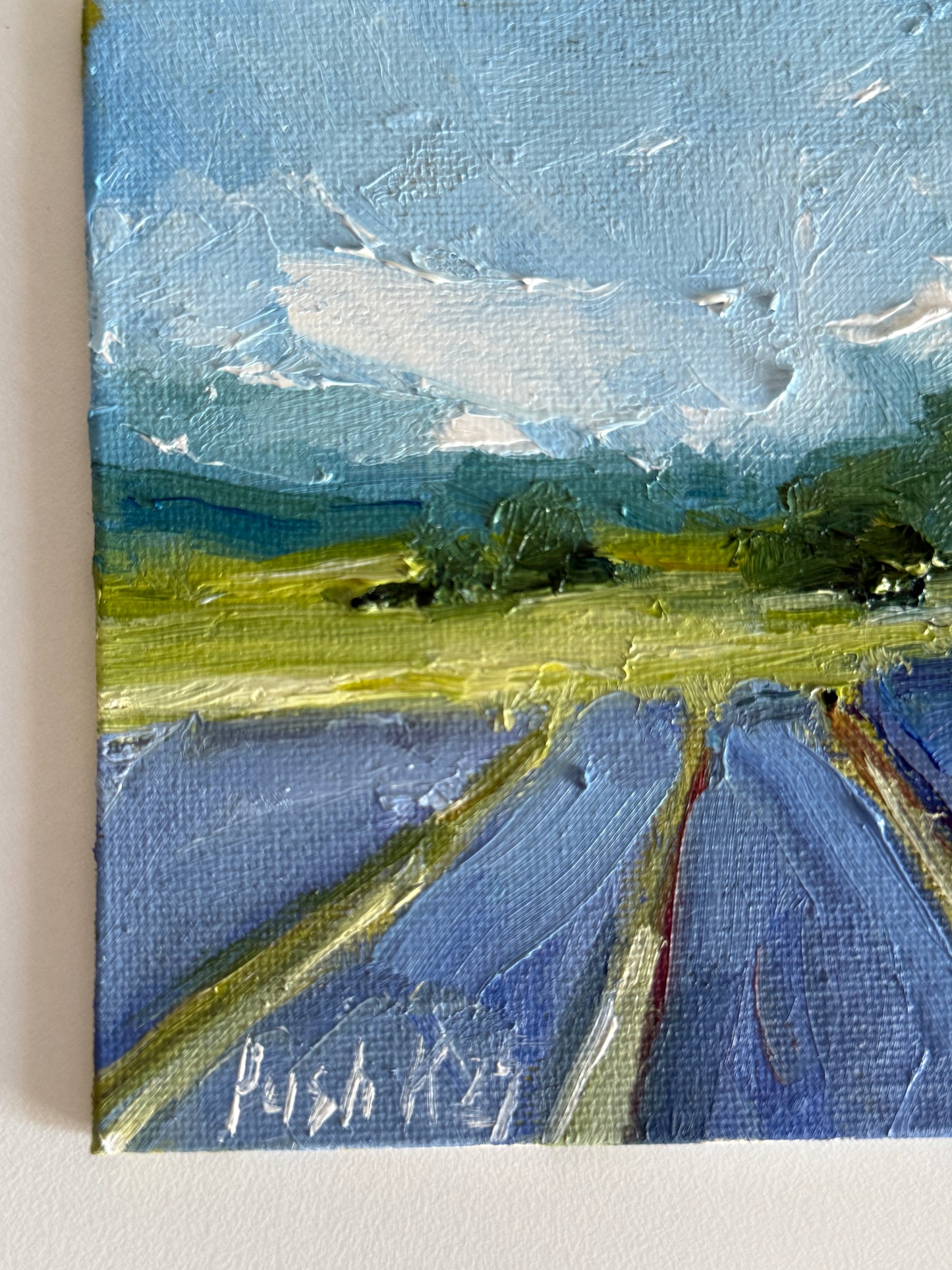 Lavender Small Oil Painting