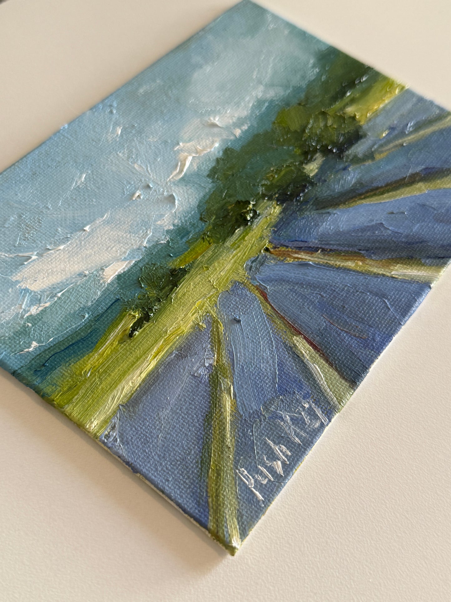 Lavender Small Oil Painting
