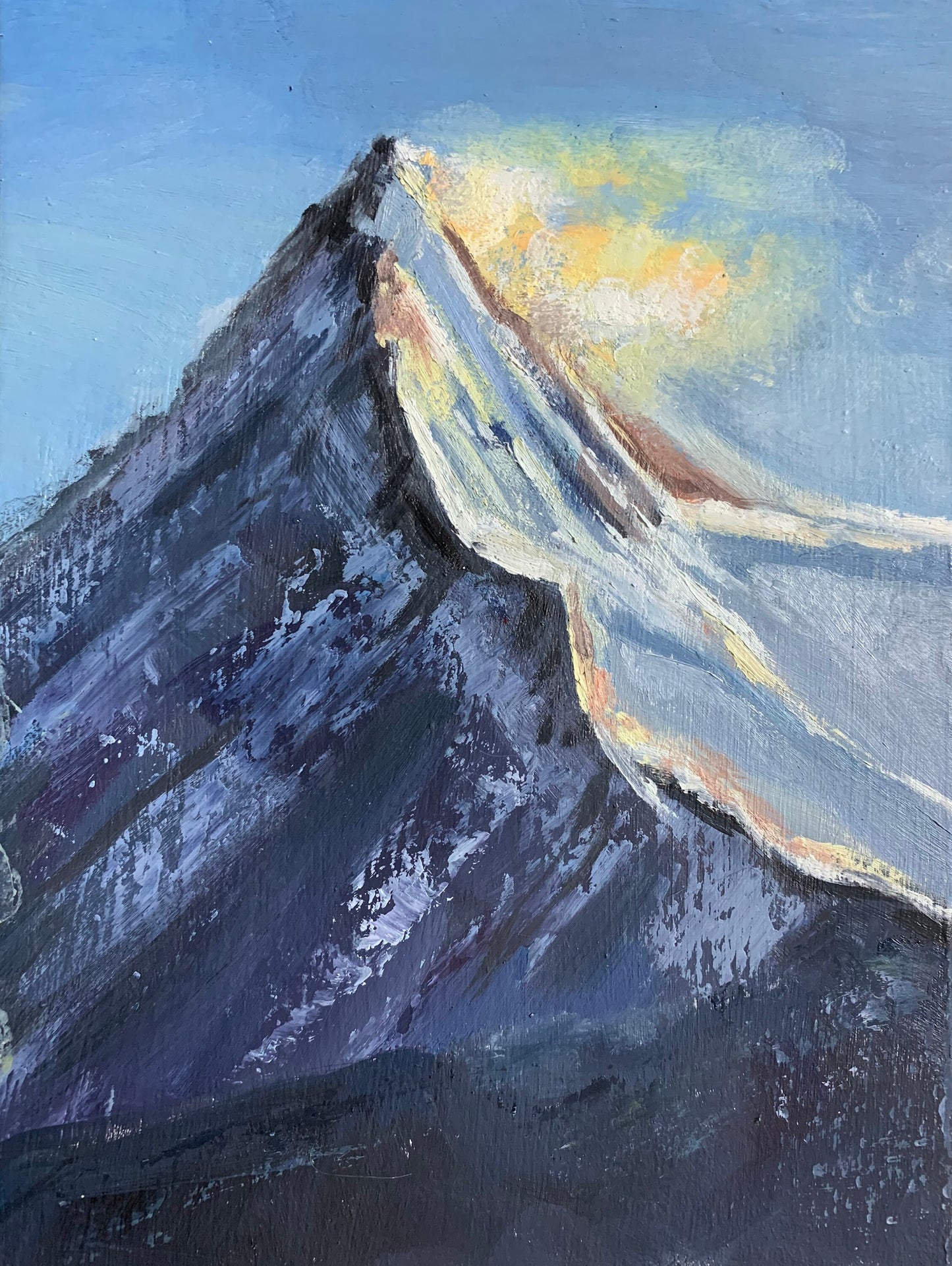 Mountain Oil Painting