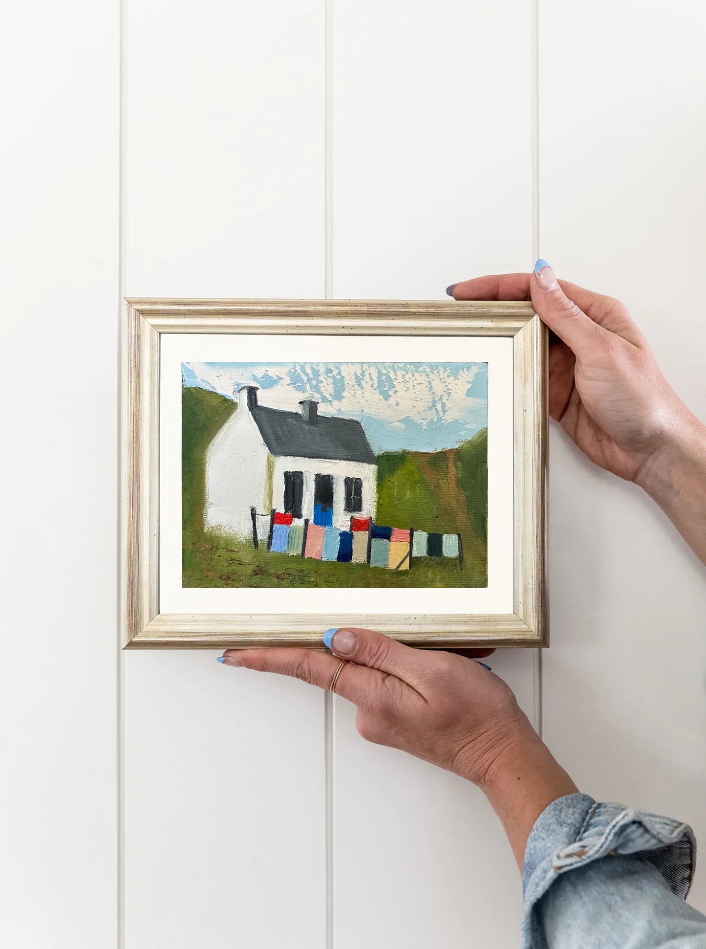 Scotland Art House Portrait Original Small Oil Painting Scottish Highland Landscape Plein Air Painting Scotland Gifts Cheap Original Art