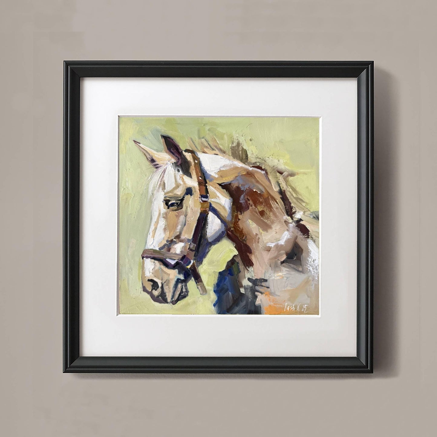 Horse Art Canvas Oil Painting Horse Portrait Equestrian Art Farm House Decor Equine Art Gift For Horse Lover Horse Gifts Horse Wall Art Work