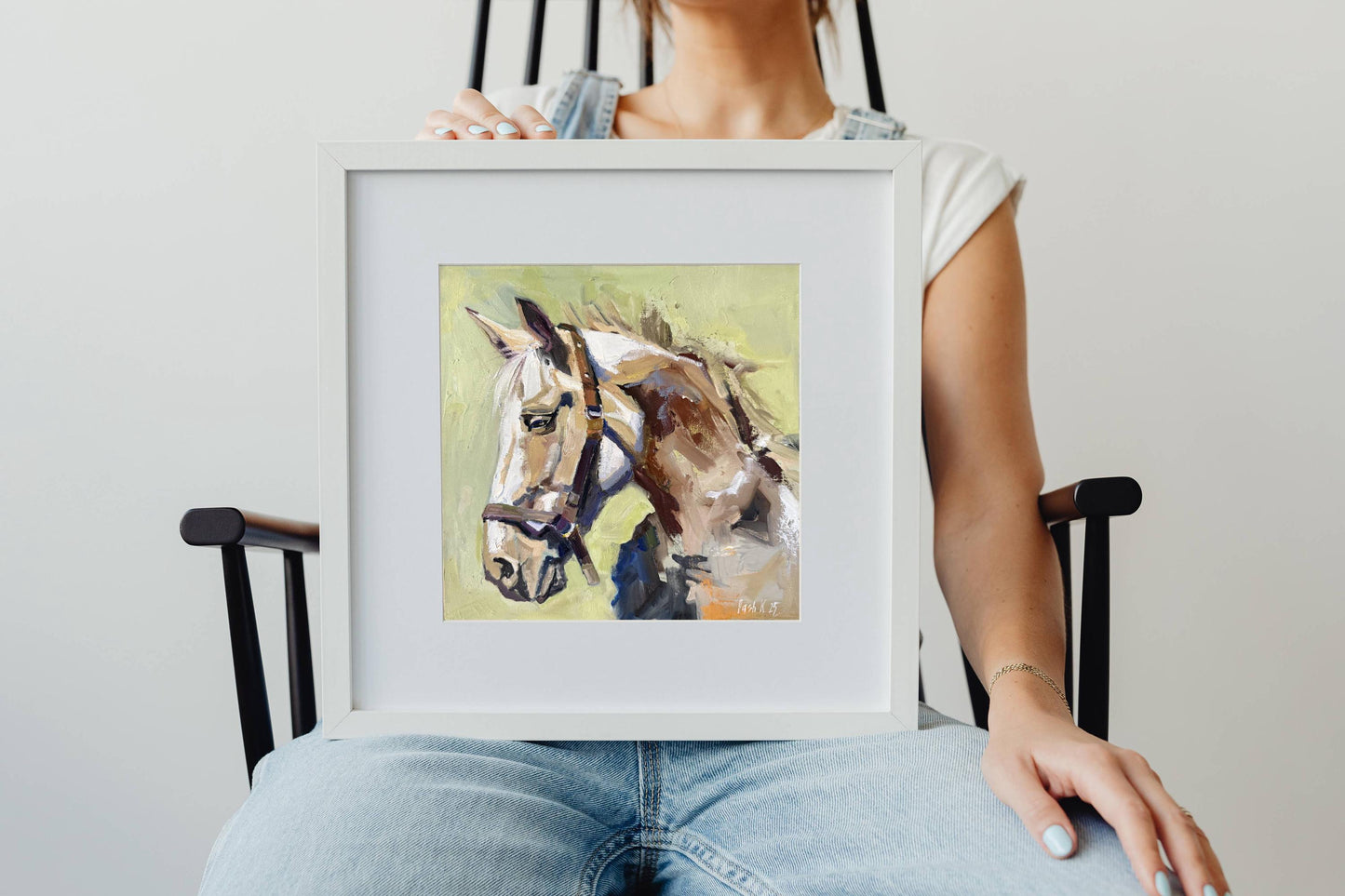 Horse Art Canvas Oil Painting Horse Portrait Equestrian Art Farm House Decor Equine Art Gift For Horse Lover Horse Gifts Horse Wall Art Work