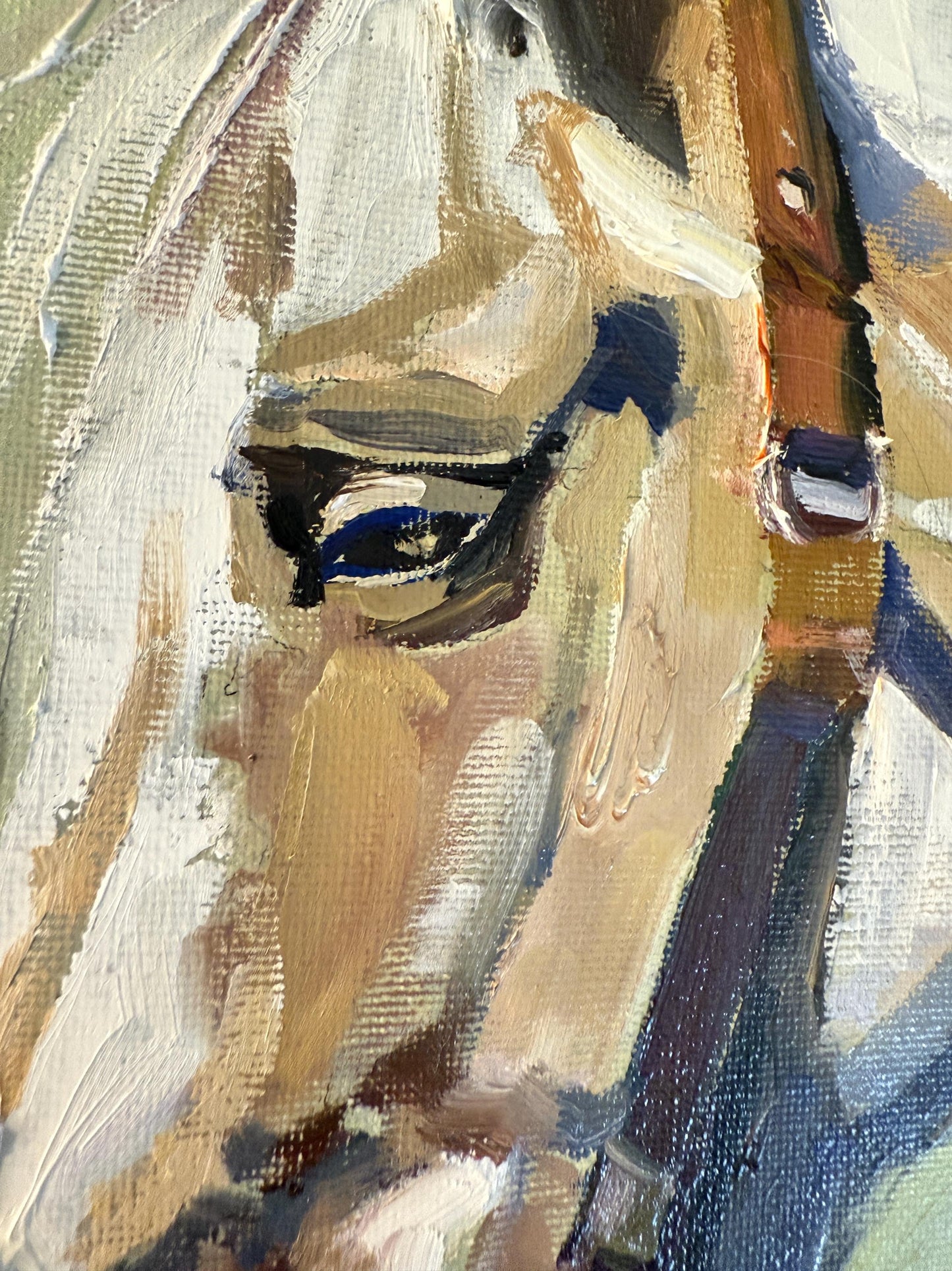 Horse Art Canvas Oil Painting Horse Portrait Equestrian Art Farm House Decor Equine Art Gift For Horse Lover Horse Gifts Horse Wall Art Work