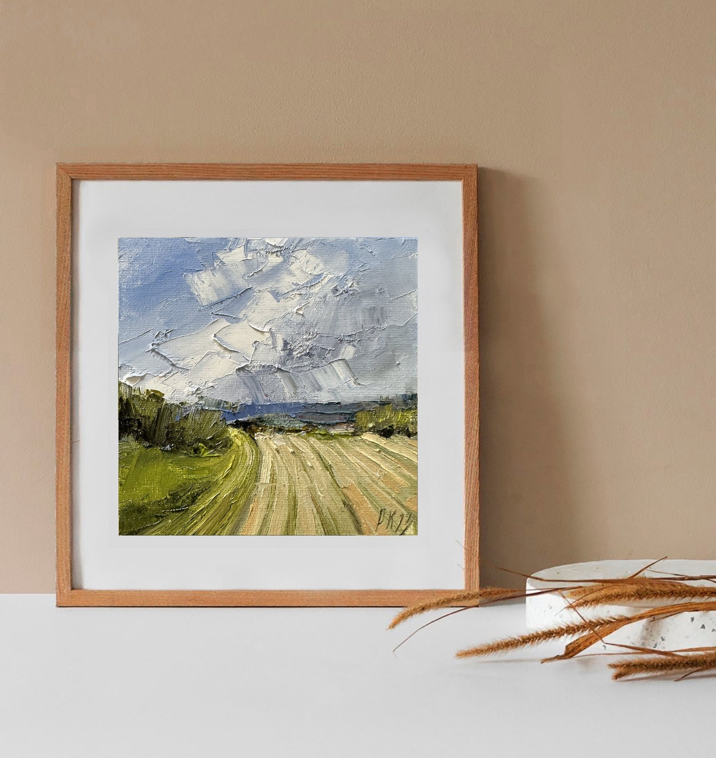 Farmland Oil Painting