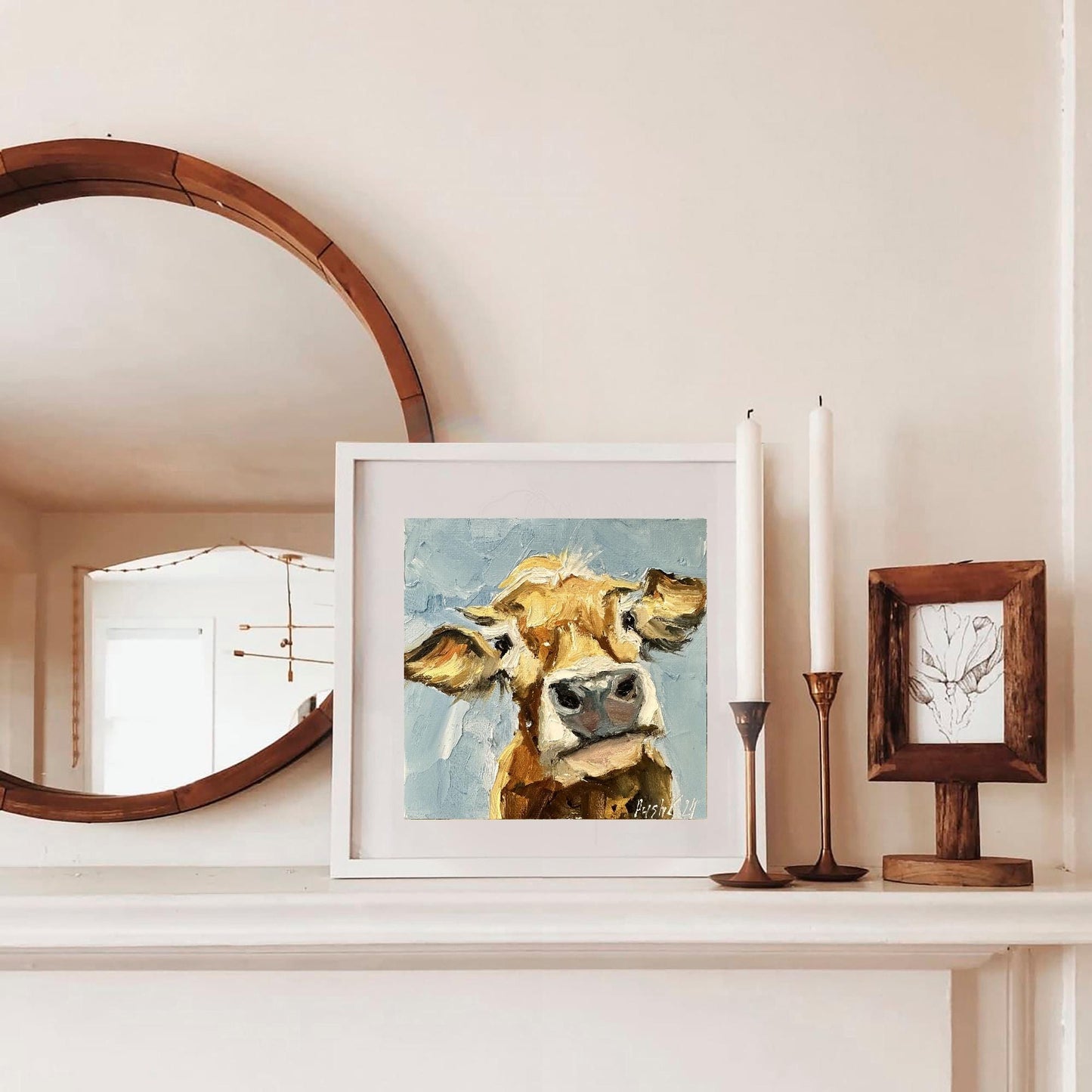 Red Cow Portrait