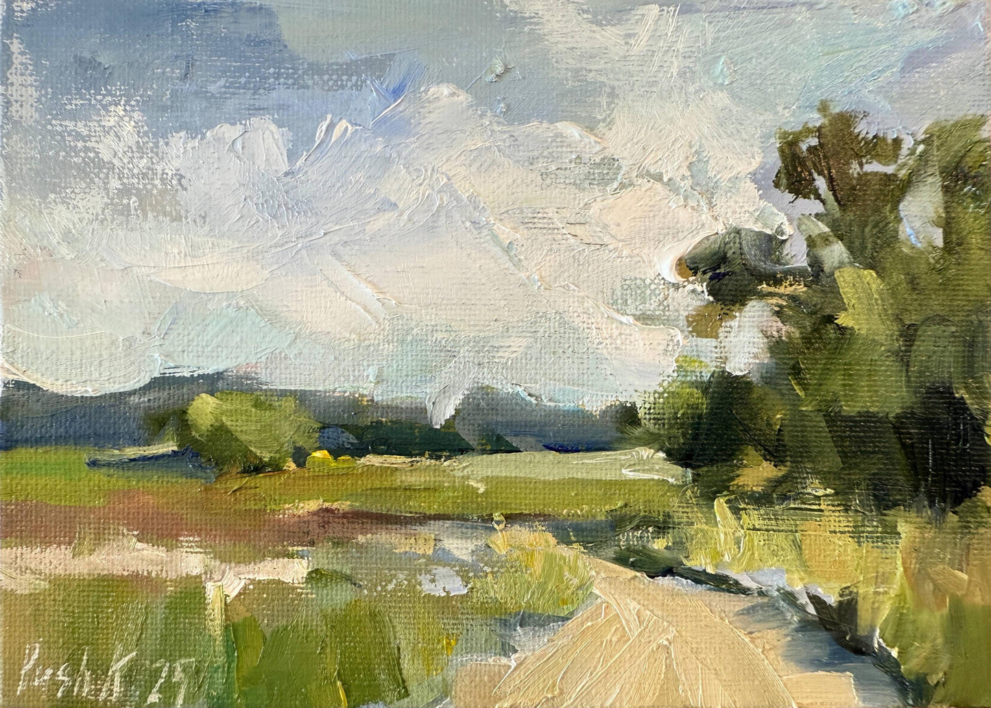 Fall Miniature Oil Painting