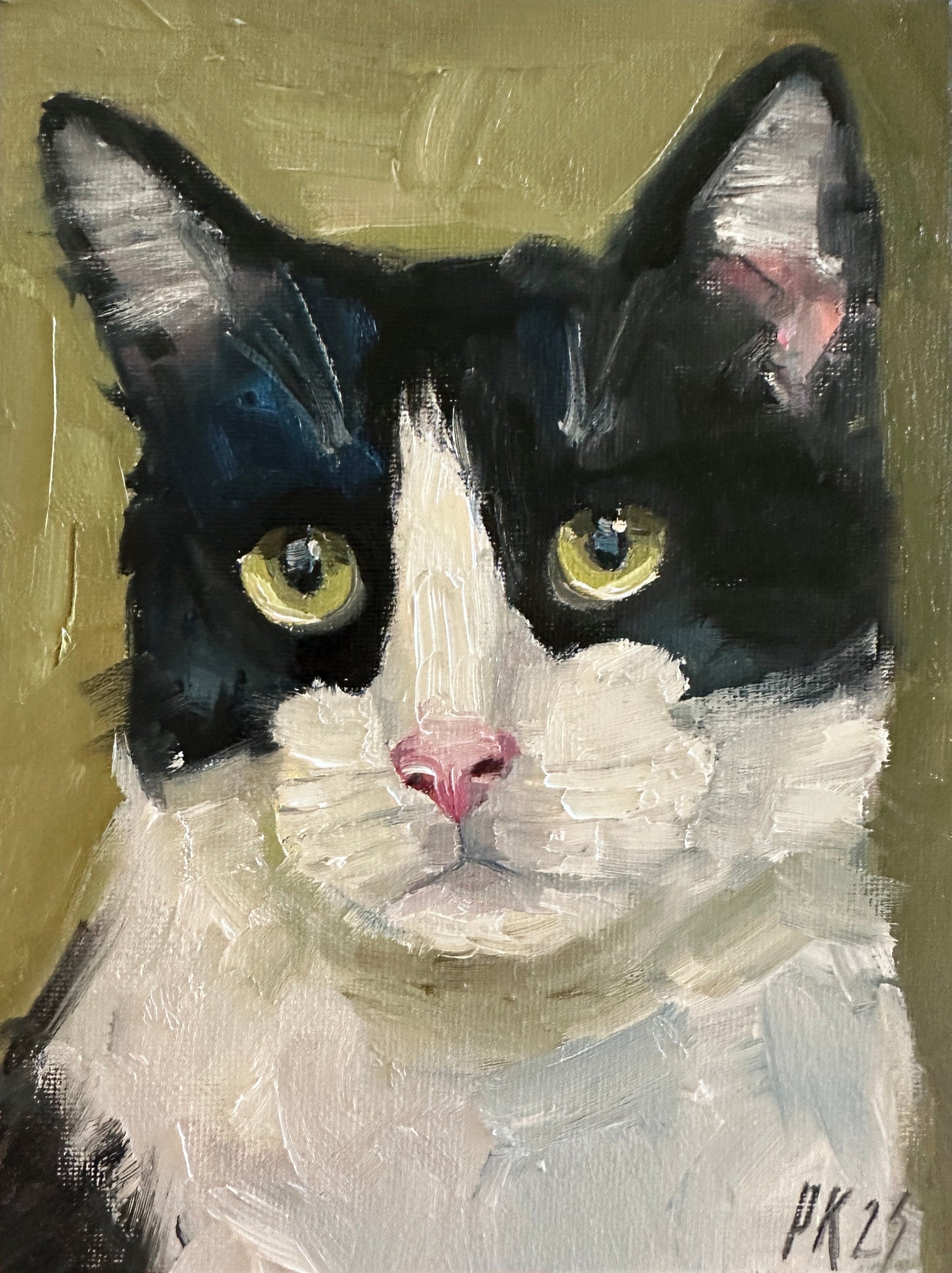 Cat Oil Painting