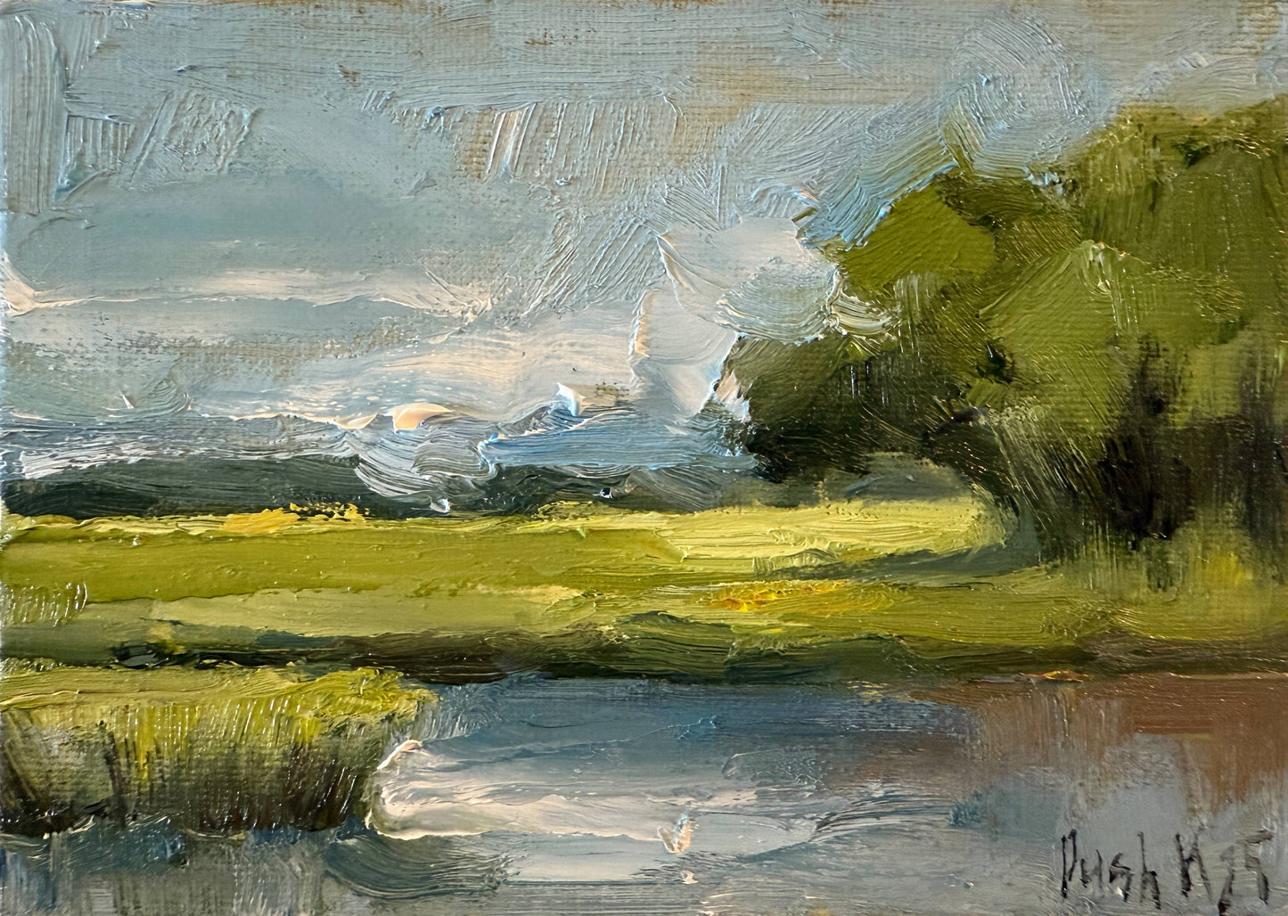 Salt Marsh Painting