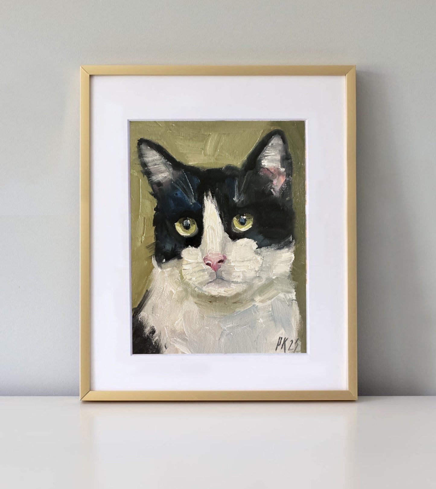 Cat Oil Painting