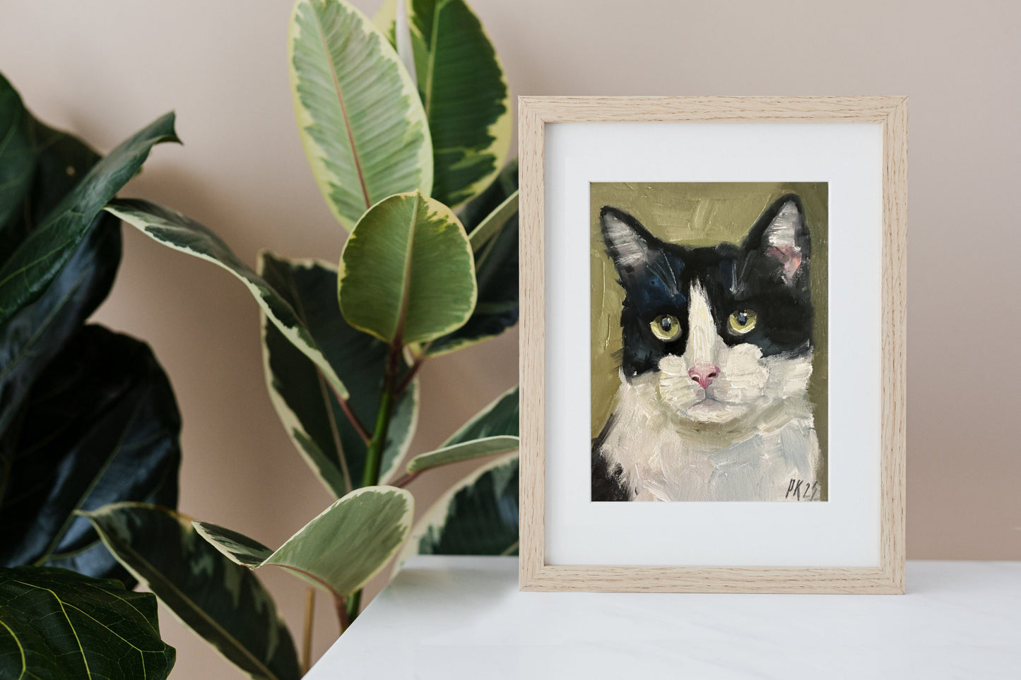 Cat Oil Painting