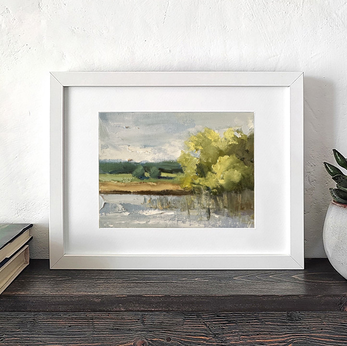 Lake Oil Painting