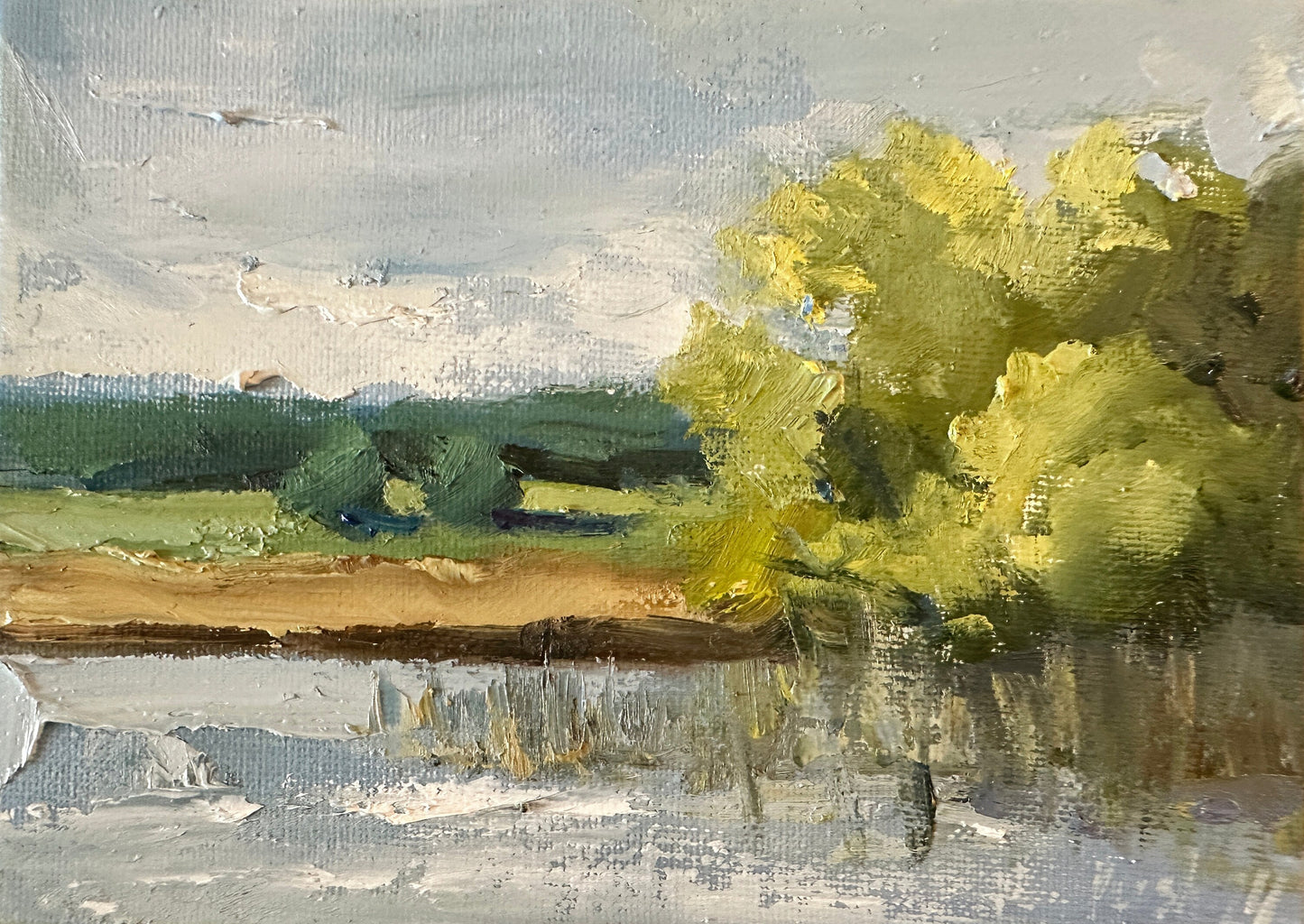 Lake Oil Painting
