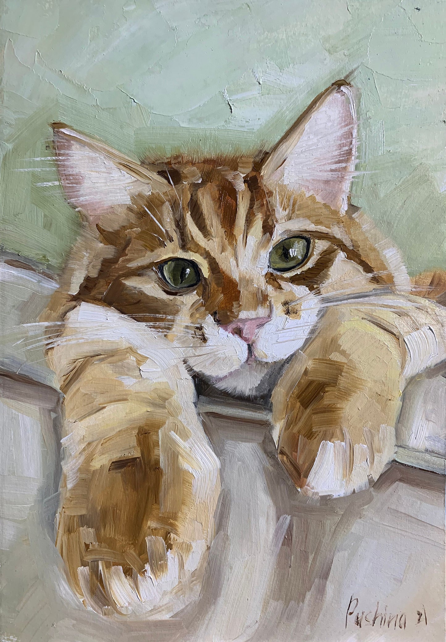 Custom Cat Portrait Oil Painting Pet Portrait Canvas Custom Pet Painting Cat Artwork Original Cat Art Gift For Cat Lovers Cat Owner Gift
