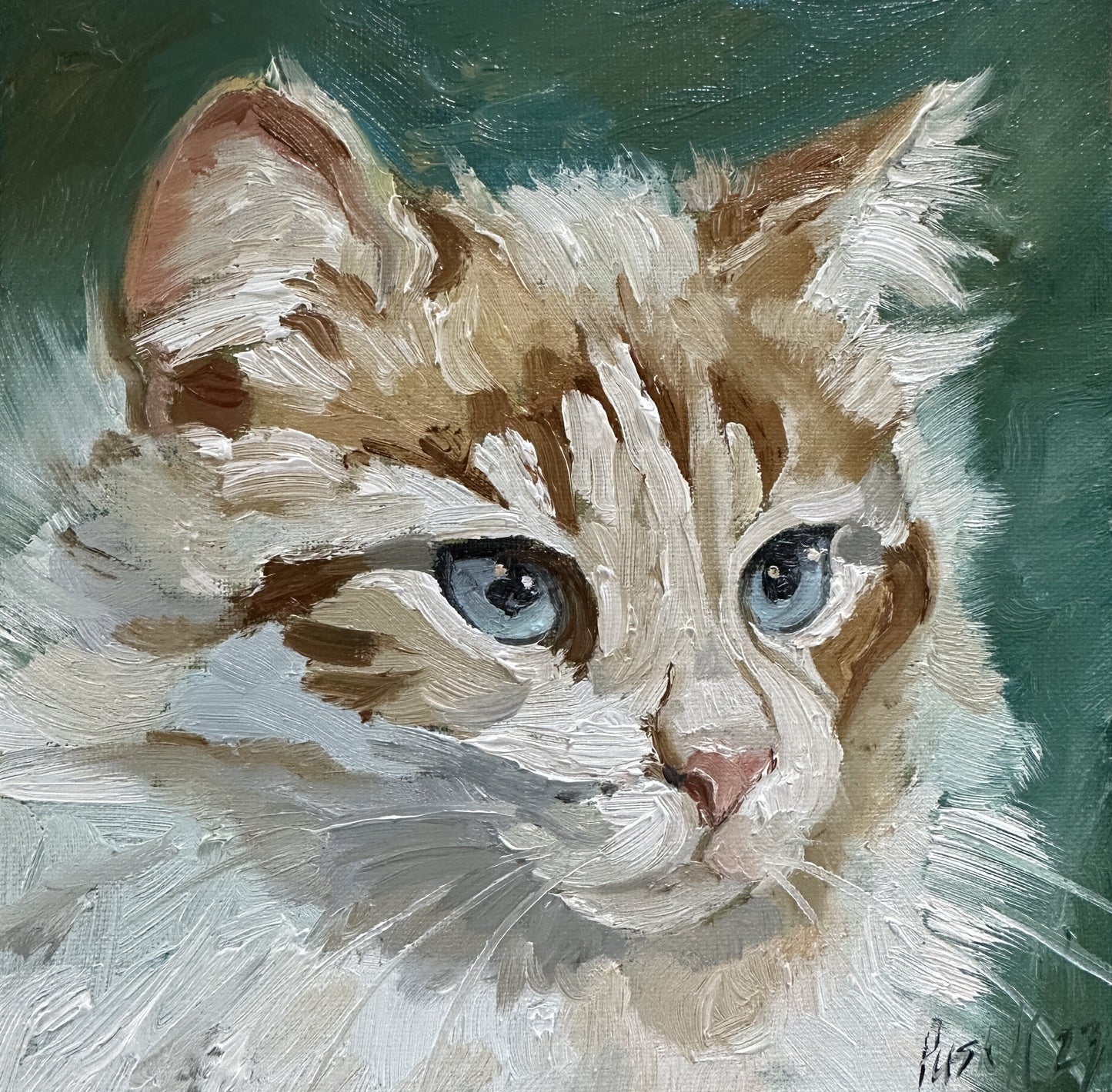 Custom Cat Portrait Oil Painting Pet Portrait Canvas Custom Pet Painting Cat Artwork Original Cat Art Gift For Cat Lovers Cat Owner Gift