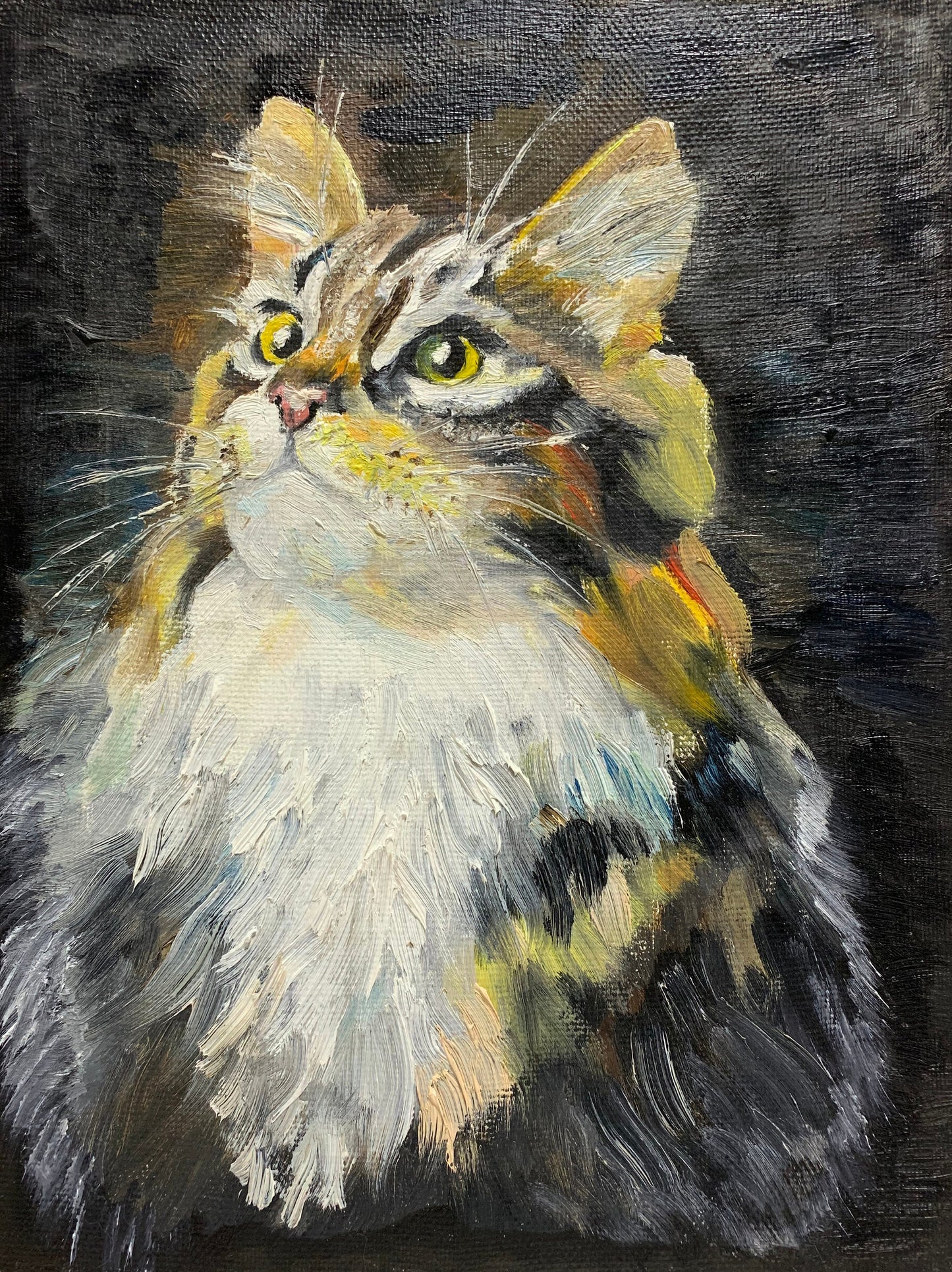 Custom Cat Portrait Oil Painting Pet Portrait Canvas Custom Pet Painting Cat Artwork Original Cat Art Gift For Cat Lovers Cat Owner Gift