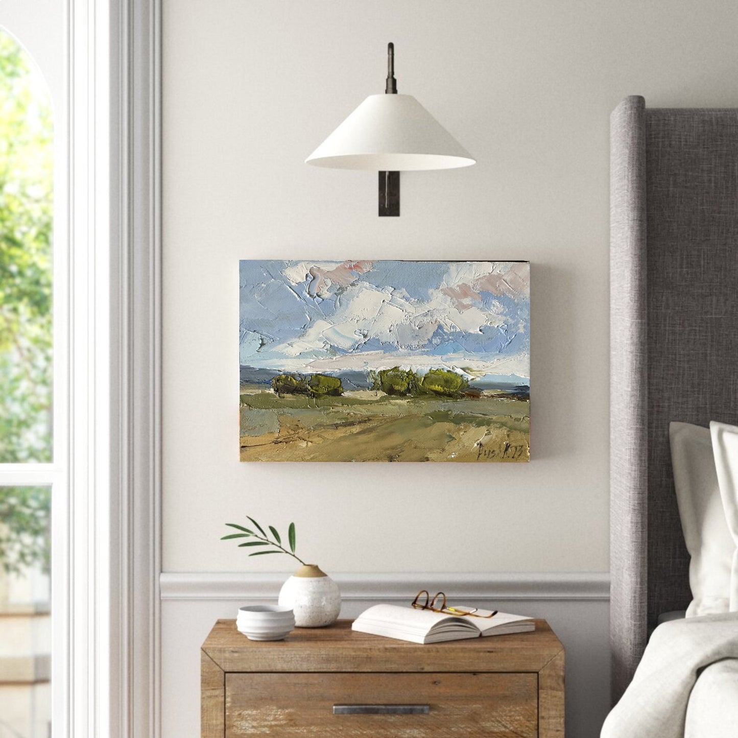 Landscape Custom Oil Painting On Canvas Original French Country Art Abstract Large Canvas Art Custom Nature Art Cloud Modern Oil Painting