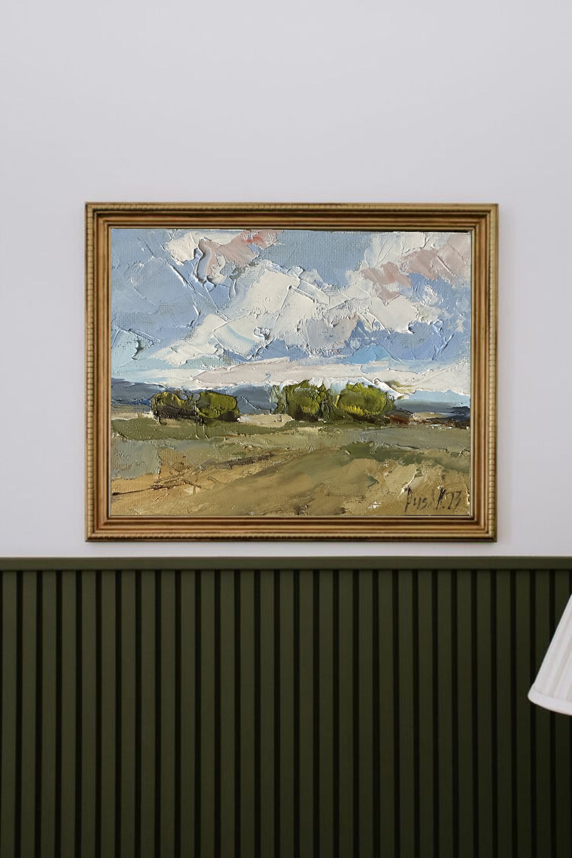 Landscape Custom Oil Painting On Canvas Original French Country Art Abstract Large Canvas Art Custom Nature Art Cloud Modern Oil Painting