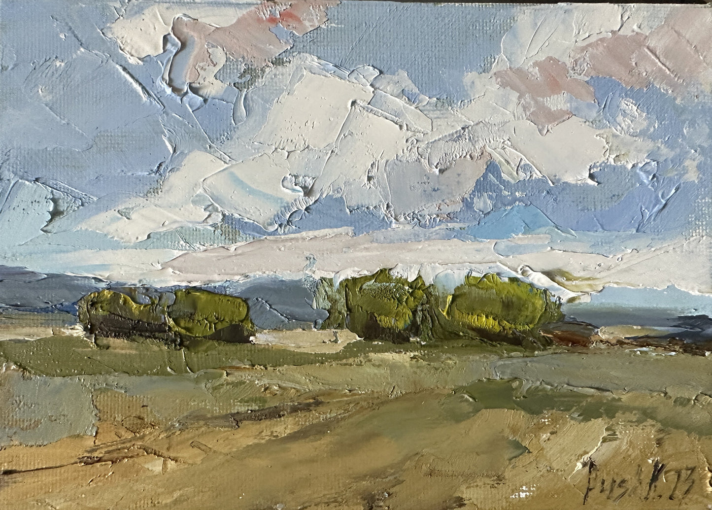 Landscape Custom Oil Painting On Canvas Original French Country Art Abstract Large Canvas Art Custom Nature Art Cloud Modern Oil Painting