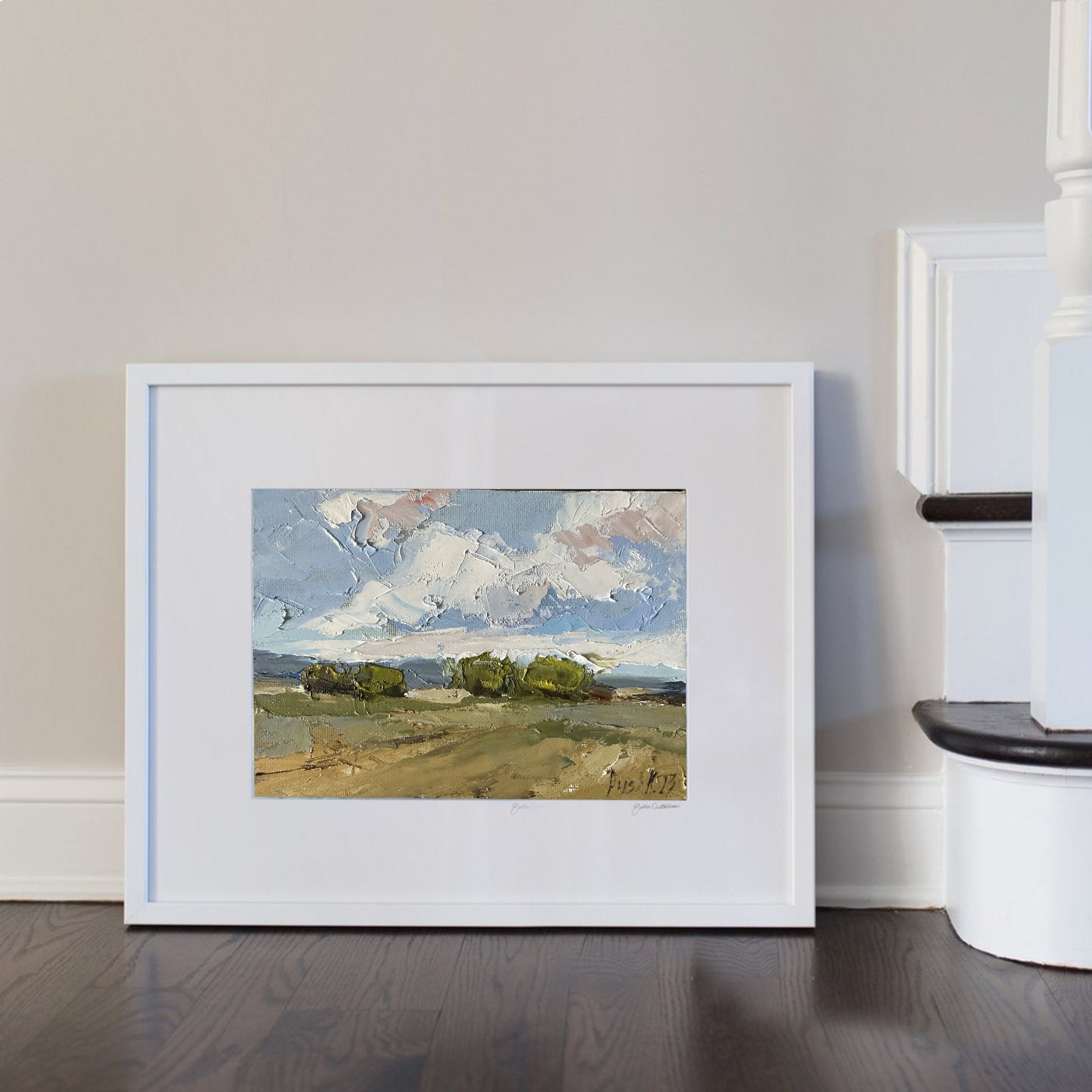 Landscape Custom Oil Painting On Canvas Original French Country Art Abstract Large Canvas Art Custom Nature Art Cloud Modern Oil Painting